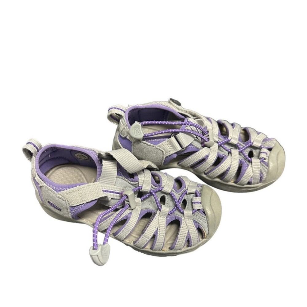 KEEN Little Kid Size 12 Purple and Gray waterproof Hiking Closed Toe Sandals